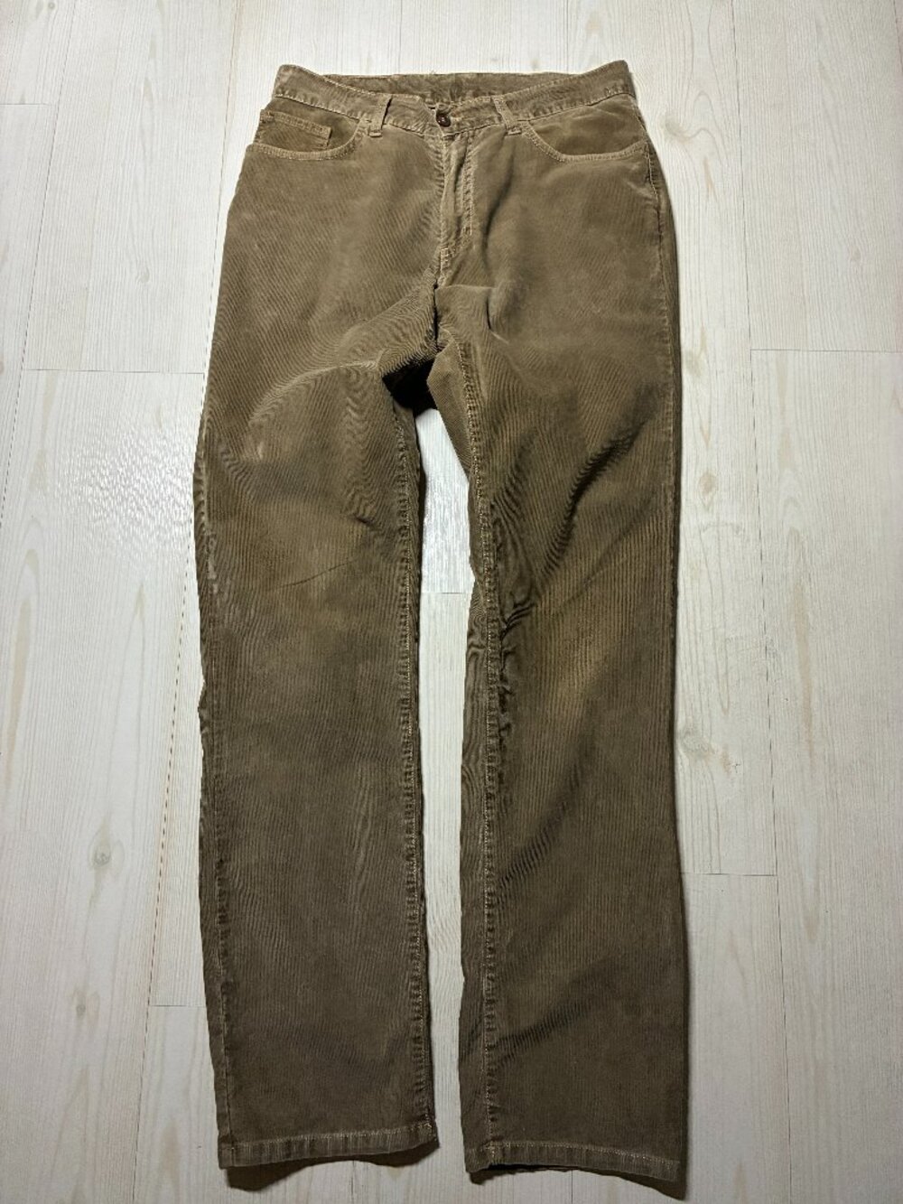 Scott Barber Caspio Corduroy Pants Men's Size 34 Camel Brown 5-Pocket Italy